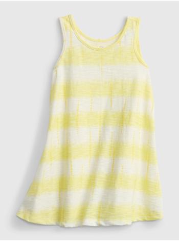Žluté holčičí dětské šaty tank dress