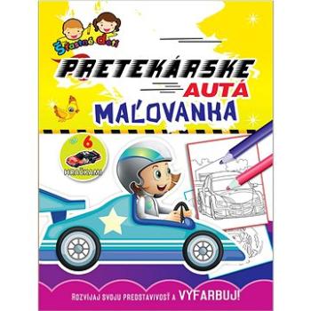 Pretekárske autá Maľovanka: Rozvíjaj svoju predstavivosť a vyfarbuj! (978-80-88888-36-9)