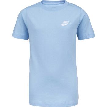 Nike NSW TEE EMB FUTURA Chlapecké tričko, světle modrá, velikost XS