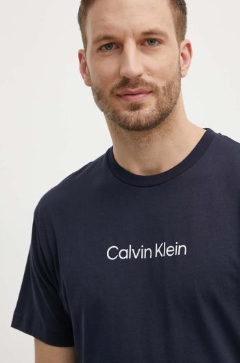 Bavlněné tričko Calvin Klein tmavomodrá barva