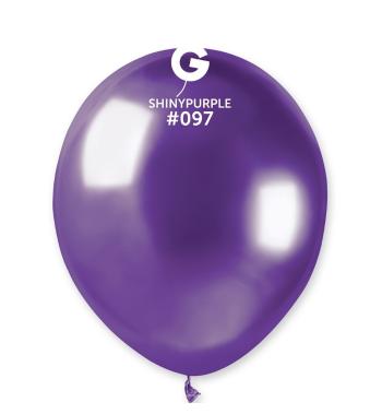 Gemar Balónek chromový - fialový 13 cm