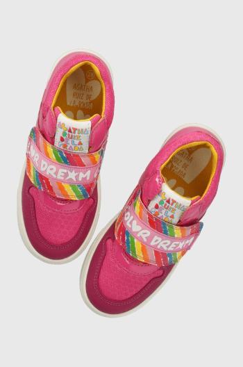 Dětské sneakers boty Agatha Ruiz de la Prada růžová barva