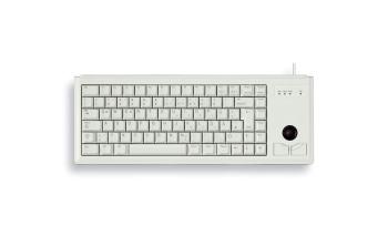 CHERRY klávesnice G84-4400, trackball, ultralehká, PS/2, EU, šedá