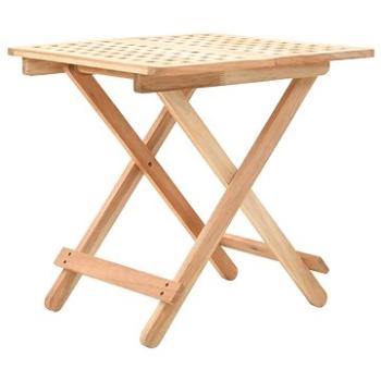 Skládací odkládací stolek masivní ořechové dřevo 50x50x49 cm (247105)