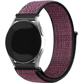 Eternico Airy Universal Quick Release 22mm Fig Purple and Black edge    (AET-UN22AY-FiPuB)