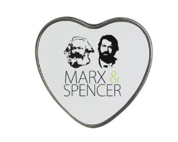 Plechová krabička srdce MARX SPENCER