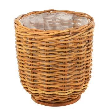 Vysoký kulatý ratanový květináč Rattan honey - Ø52*50 cm 15784