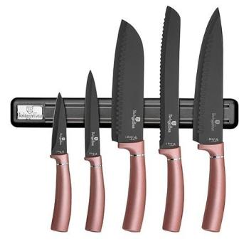 Berlingerhaus Sada nožů s magnetickým držákem 6 ks I-Rose Edition  BH-2538