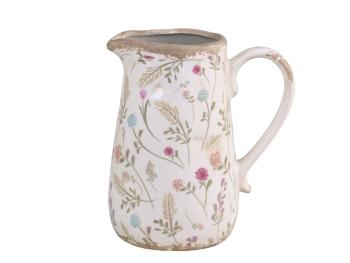 Keramický dekorační džbán s kvítky Floral Cartoon - 16*10*19cm 65069619 (65696-19)