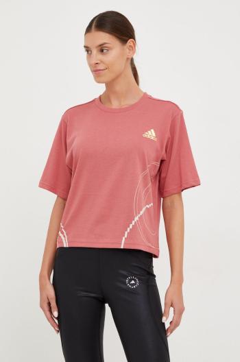 Tréninkové tričko adidas Performance růžová barva