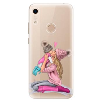 Odolné silikonové pouzdro iSaprio - Kissing Mom - Blond and Girl - Huawei Honor 8A