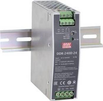 DC/DC měnič napětí na DIN lištu Mean Well DDR-240B-48, 1 x, 48 V/DC, 5 A, 240 W