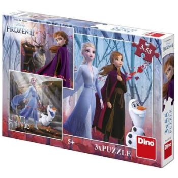 Puzzle 3x55 dílků Frozen II