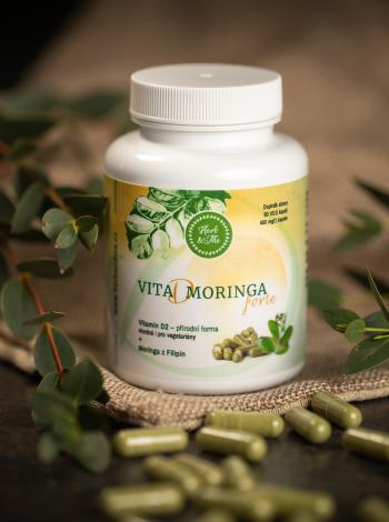 Vitamin D Moringa forte 60 kapslí Herb & Me (400 mg)
