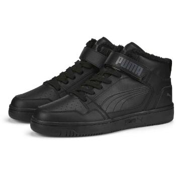 Puma REBOUND MID STRAP WTR Pánská zateplená kotníková obuv, černá, velikost 44