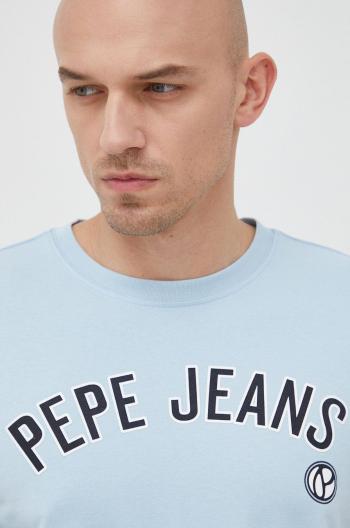 Bavlněné tričko Pepe Jeans Alessio s potiskem