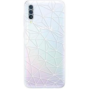iSaprio Abstract Triangles 03 - white pro Samsung Galaxy A50 (trian03w-TPU2-A50)