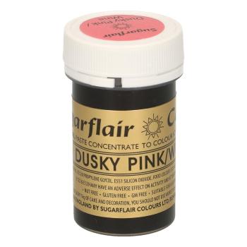 Sugarflair Colors Potravinářská gelová barva starorůžová - Dusky Pink / Wine 25 g