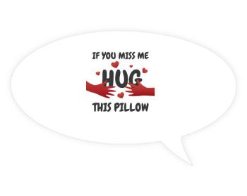 Samolepky bublina - 5kusů Hug this pillow