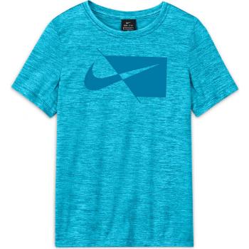 Nike DRY HBR SS TOP B Chlapecké tréninkové tričko, tyrkysová, velikost S