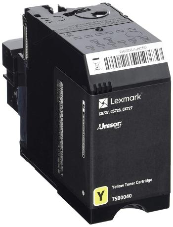 Lexmark originální toner 75B0040, yellow, 10000str., high capacity, Lexmark CS727, CS728, CX727