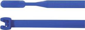 Stahovací pásky Q-serie HellermannTyton Q18I-PA66-BU-C1, 155 x 2,6 mm, 100 ks, modrá