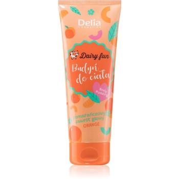 Delia Cosmetics Dairy Fun hýčkající tělová pěna Orange 250 ml