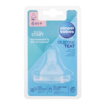 Canpol babies Easy Start Silicone Teat Medium 6m+ 1 ks savička pro děti