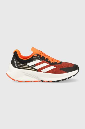 Boty adidas TERREX Soulstride Flow pánské, oranžová barva