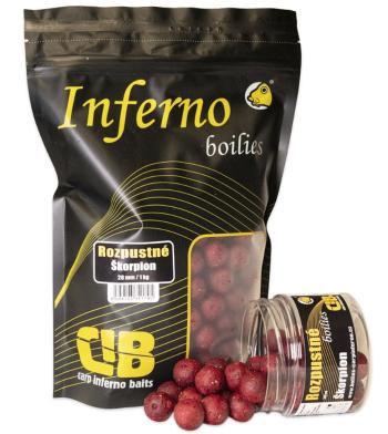 Carp inferno rozpustné boilies hot line škorpion - 1 kg 20 mm