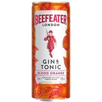 Beefeater Gin&Tonic Blood Orange 0,25l 4,9% plech (5000299634134)