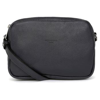 Dámská kožená crossbody kabelka Hexagona Cecilie - tmavě modrá