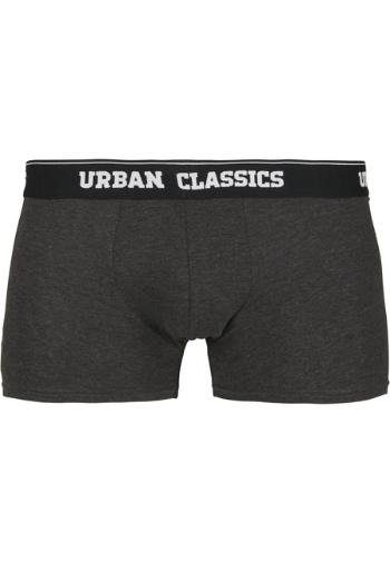 Urban Classics Men Boxer Shorts Double Pack black/charcoal - S