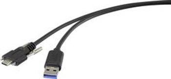 USB 3.0 kabel Renkforce RF-3773814, 1.00 m, černá