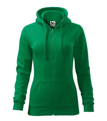 MALFINI Dámská mikina Trendy Zipper - Středně zelená | XS