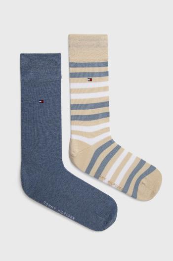 Ponožky Tommy Hilfiger (2-pack) pánské, fialová barva