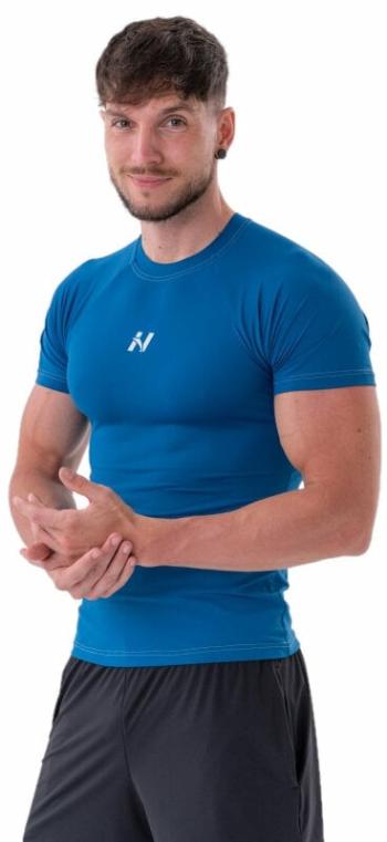 Nebbia Functional Slim-fit Blue L Fitness tričko