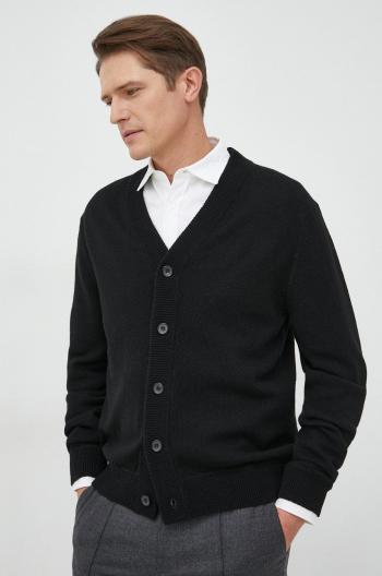 Vlněný svetr PS Paul Smith pánský, černá barva