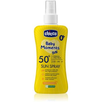 Chicco Baby Moments Sun opalovací sprej pro děti SPF 50+ 0 m+ 150 ml