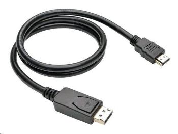 Kabel C-TECH DisplayPort/HDMI, 2m, černý