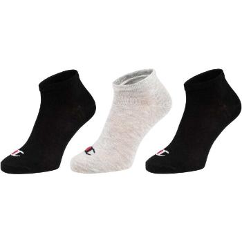 Champion 3PK SNEAKER SOCKS Unisexové ponožky, černá, velikost 43-46