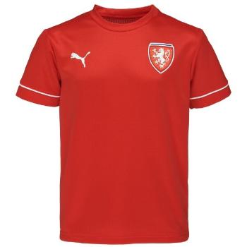 Puma TRAINING JERSEY FAČR JR Chlapecké sportovní triko, červená, velikost