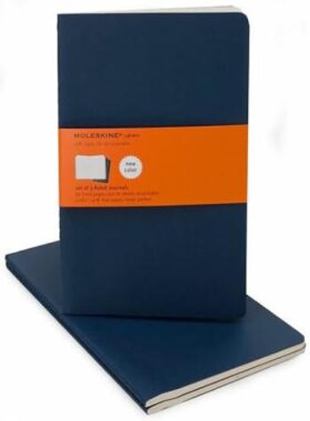 Moleskine: Sešity 3 ks linkované modré L