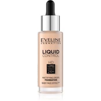 Eveline Cosmetics Liquid Control tekutý make-up s pipetou odstín 001 Porcelain 32 ml