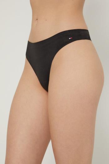 Tanga Tommy Hilfiger černá barva, UW0UW03162