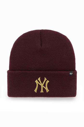 Čepice 47brand Mlb New York Yankees vínová barva,