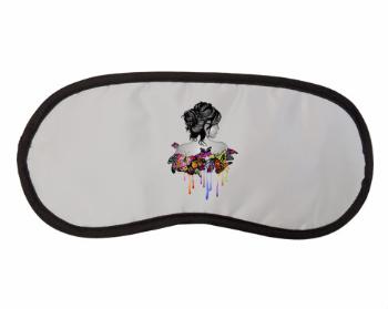 Maska na spaní - škraboška Dívka s motýly