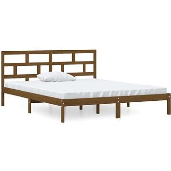 Rám postele medově hnědý masivní dřevo 120×190 cm Small Double, 3101191 (3101191)