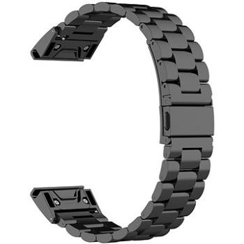 Eternico Stainless Steel Band QuickFit 20mm černý (AET-GRQRSSL50B-20)