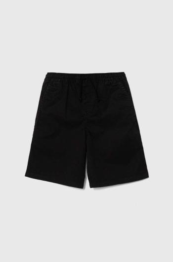 Dětské kraťasy Vans RANGE ELASTIC WAIST SHORT II BOYS černá barva, nastavitelný pas